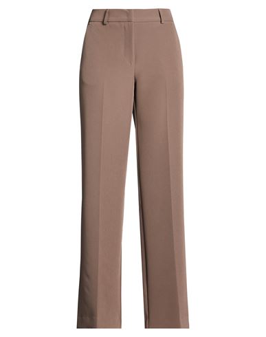 Woman Pants Dark brown Size 6 Polyester, Elastane