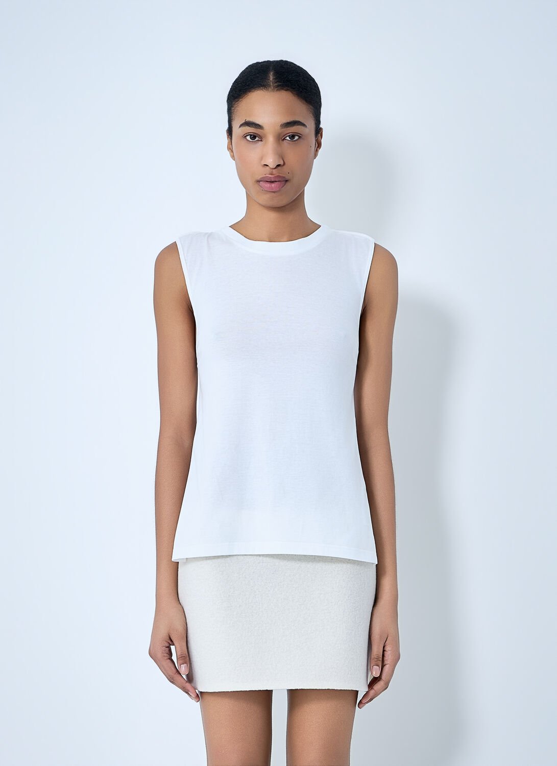 Sleeveless Cotton Tank Top