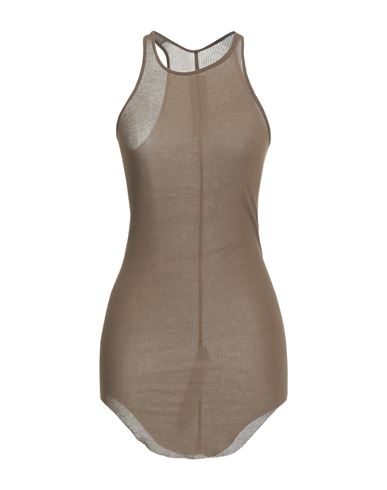 Woman Tank top Khaki Size 8 Viscose, Silk