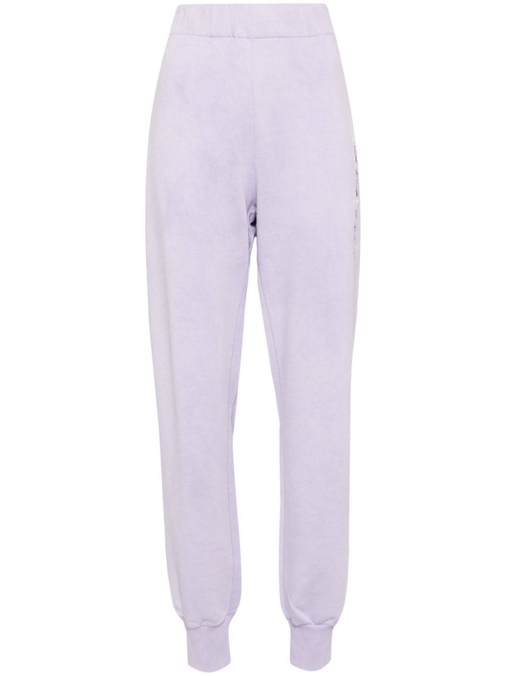 Logo-print track pants - Purple