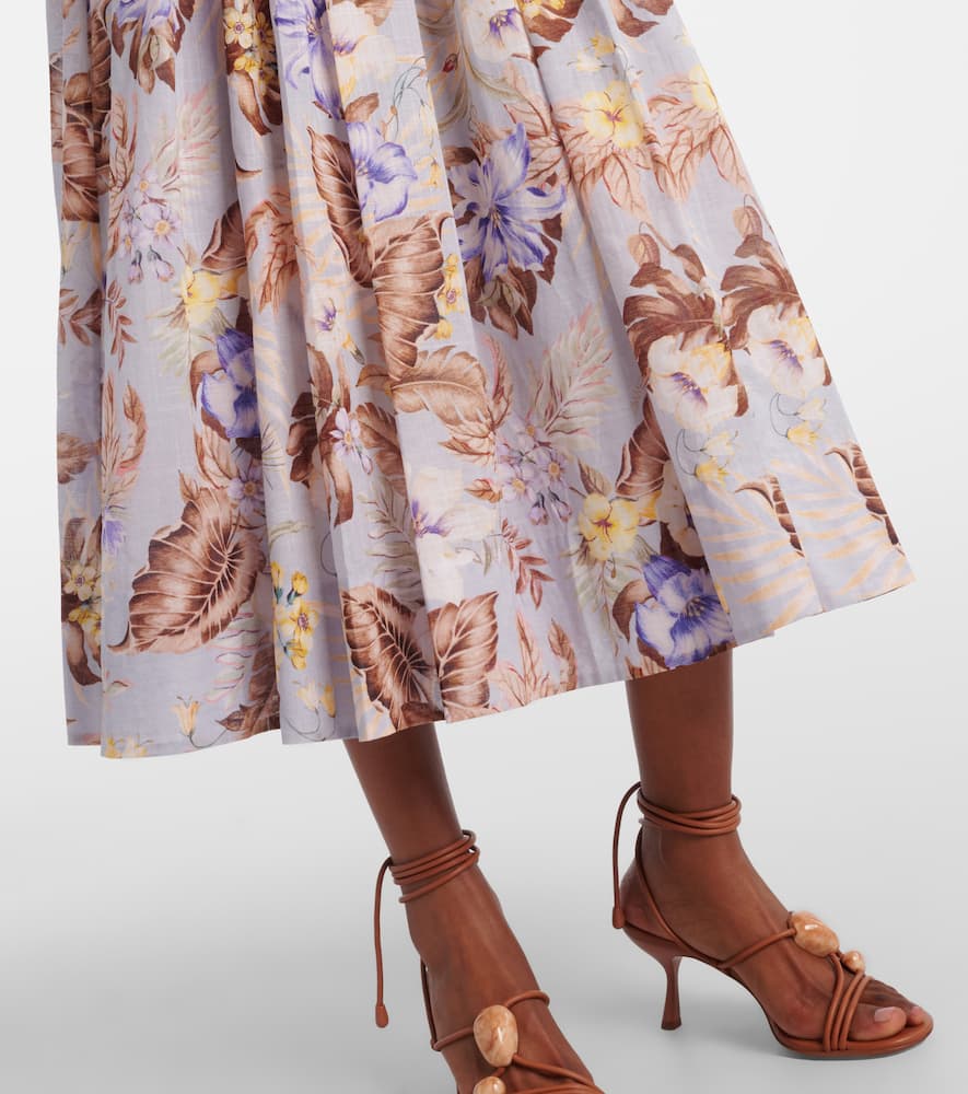 Rhiannon floral cotton bustier dress