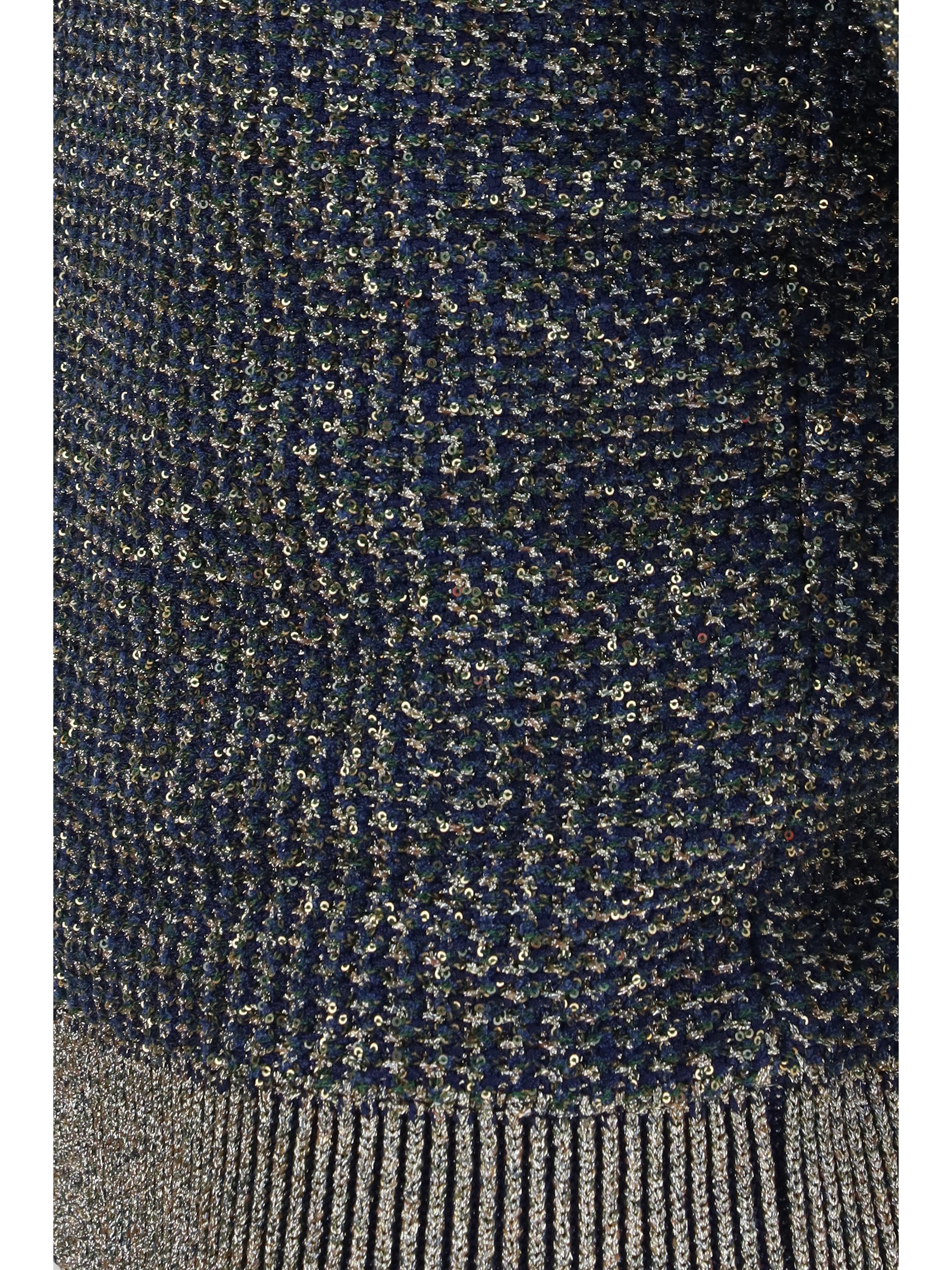 All-Over Sequin Sweater — Navy