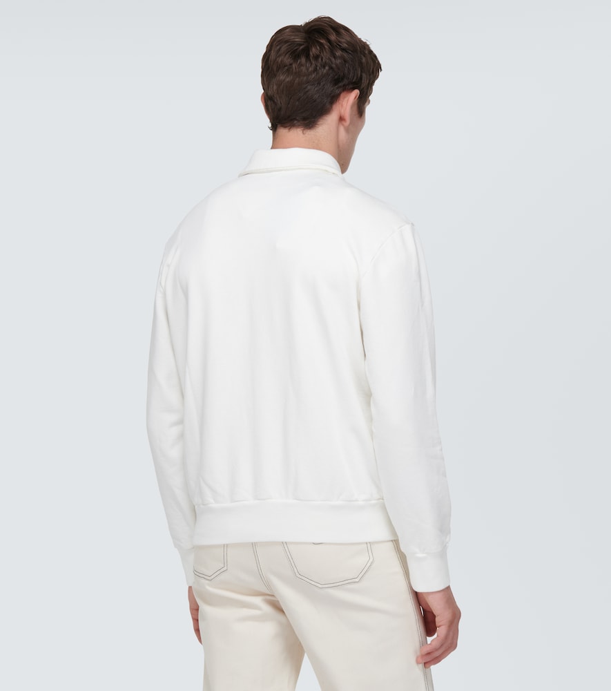 Cotton polo sweater
