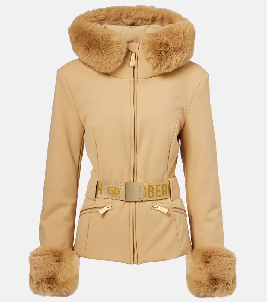 Prezioso faux fur-trimmed down ski jacket