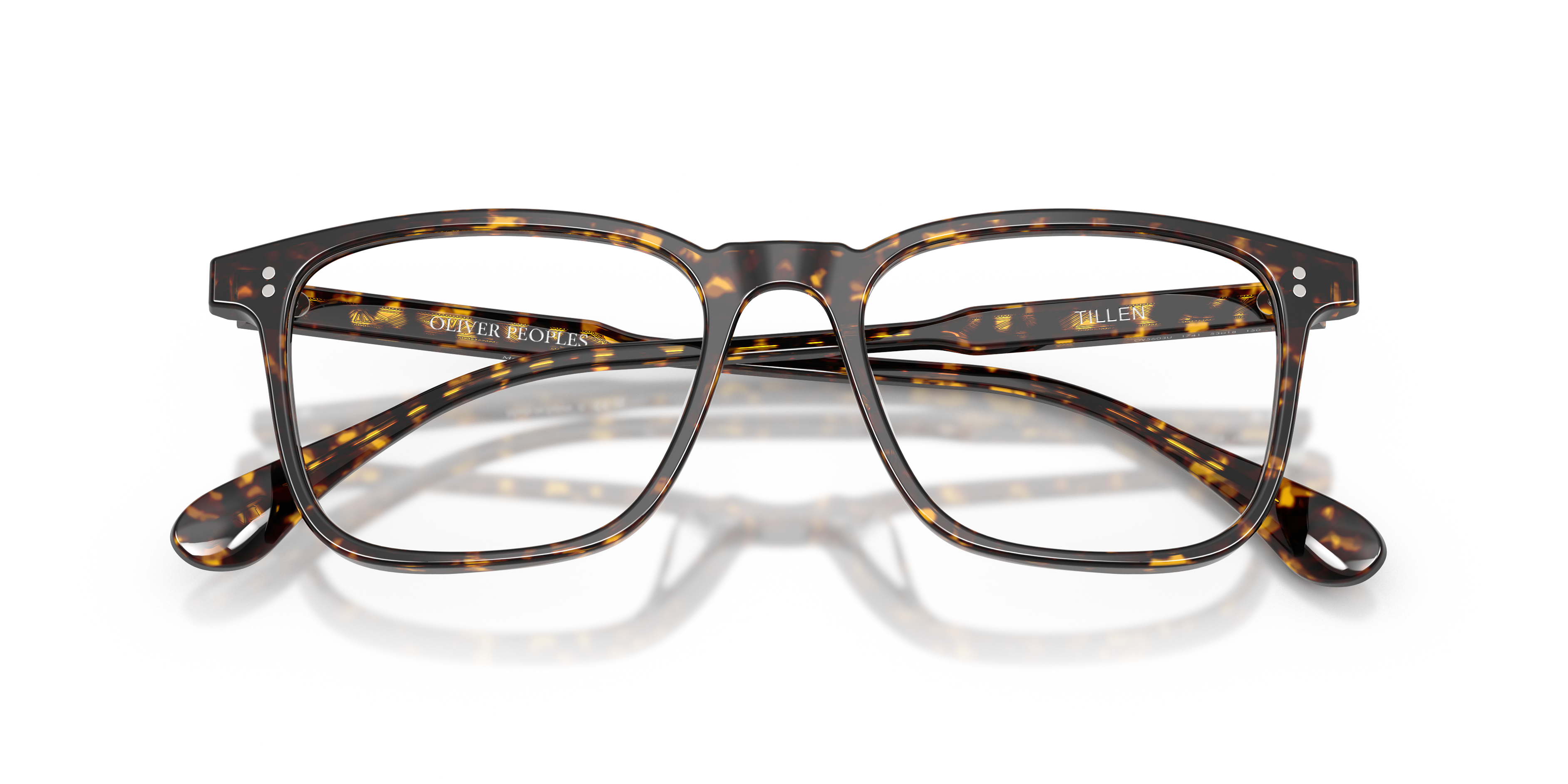 Oliver Peoples Unisex Oliver Peoples OV5603U TILLEN 1741 Optische Fassungen Acetat Schildkröte Transparent Quadratisch Norma