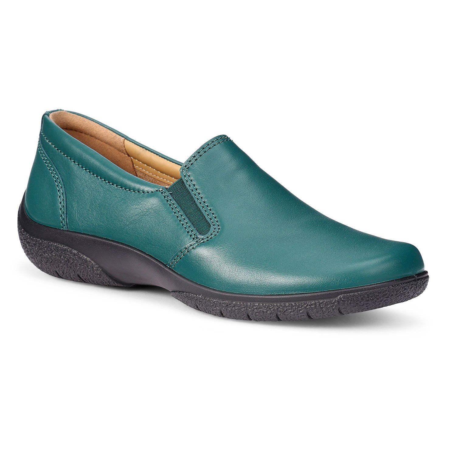 Hotter Women's Wide Fit 'Glove II' Slip On Shoes in Tea