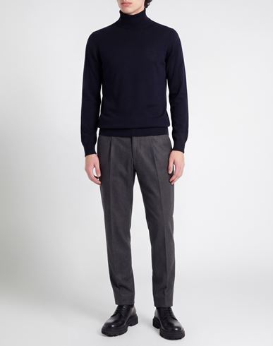 Man Turtleneck Midnight blue Size 46 Merino Wool