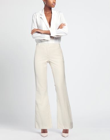Kiltie Woman Pants Ivory Size 2 Cotton, Viscose, Elastane