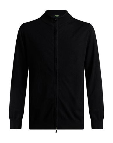 Man Cardigan Black Size XL Rayon, Modal, Elastane, Cotton