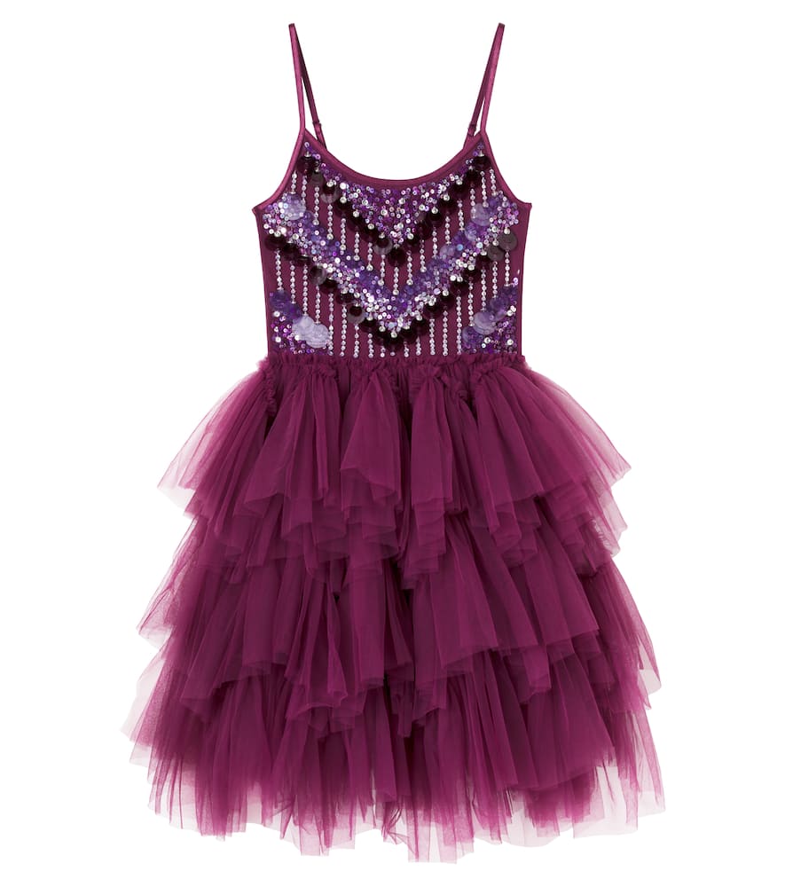 Royal Debut sequined tulle dress