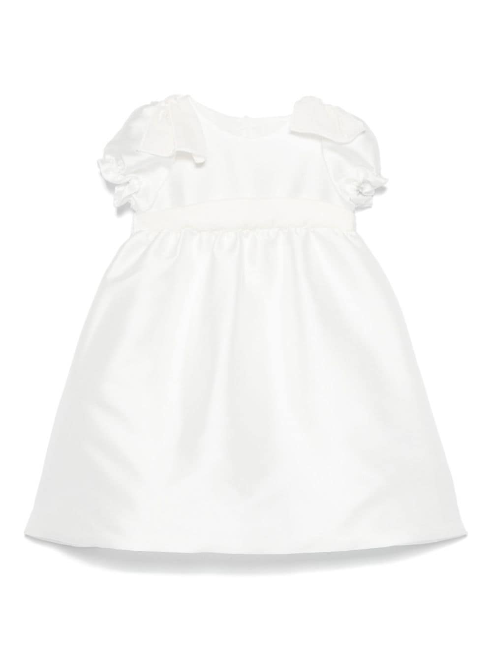 Bow-detailing dress - White