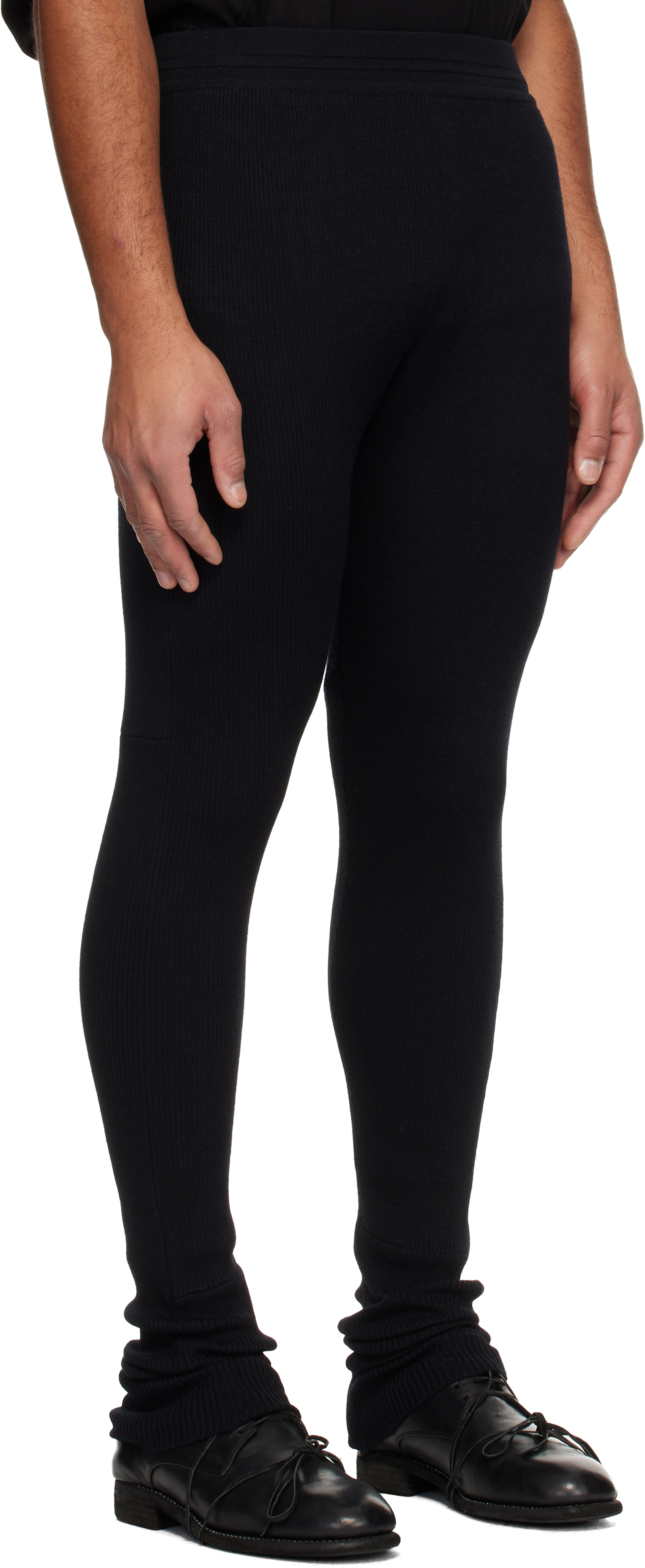 Black Wool Lounge Pants
