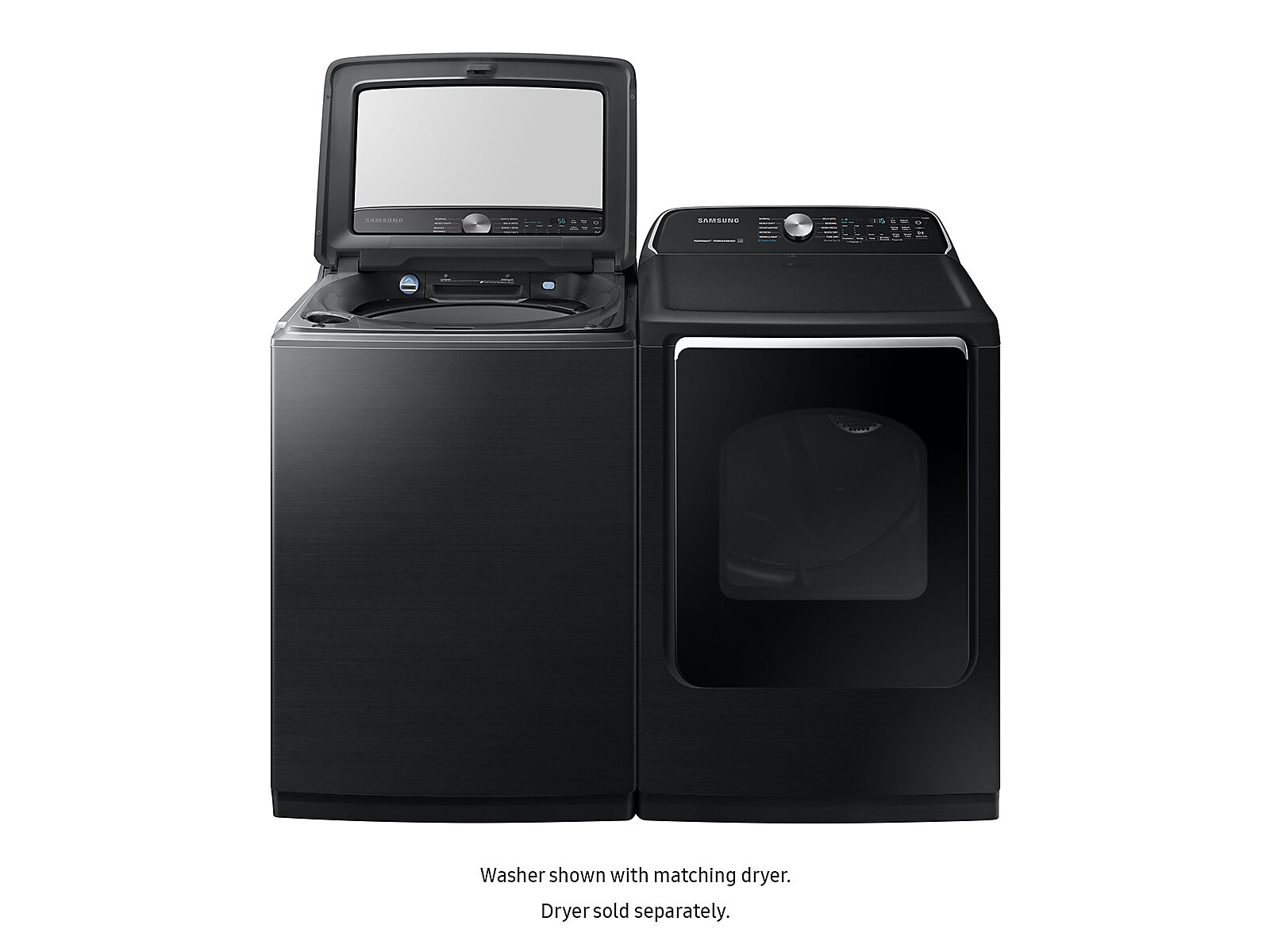 WA7200 5.4 cu. ft. Top Load Washer with Active WaterJet in Black Stainless Steel(WA54R7200AV/US)