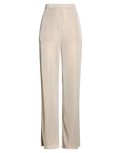 Woman Pants Beige Size 6 Polyamide, Metallic fiber