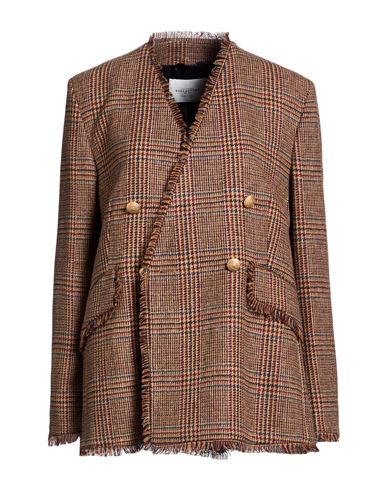 Woman Jacket Camel Size 4 Virgin Wool