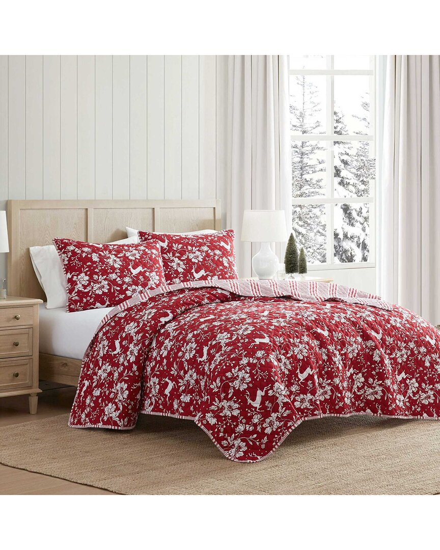 Dancing Deer Washed Quilt Set