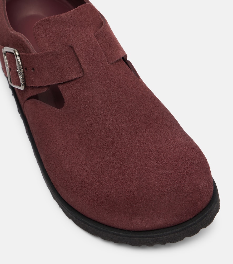 London suede slip-on shoes