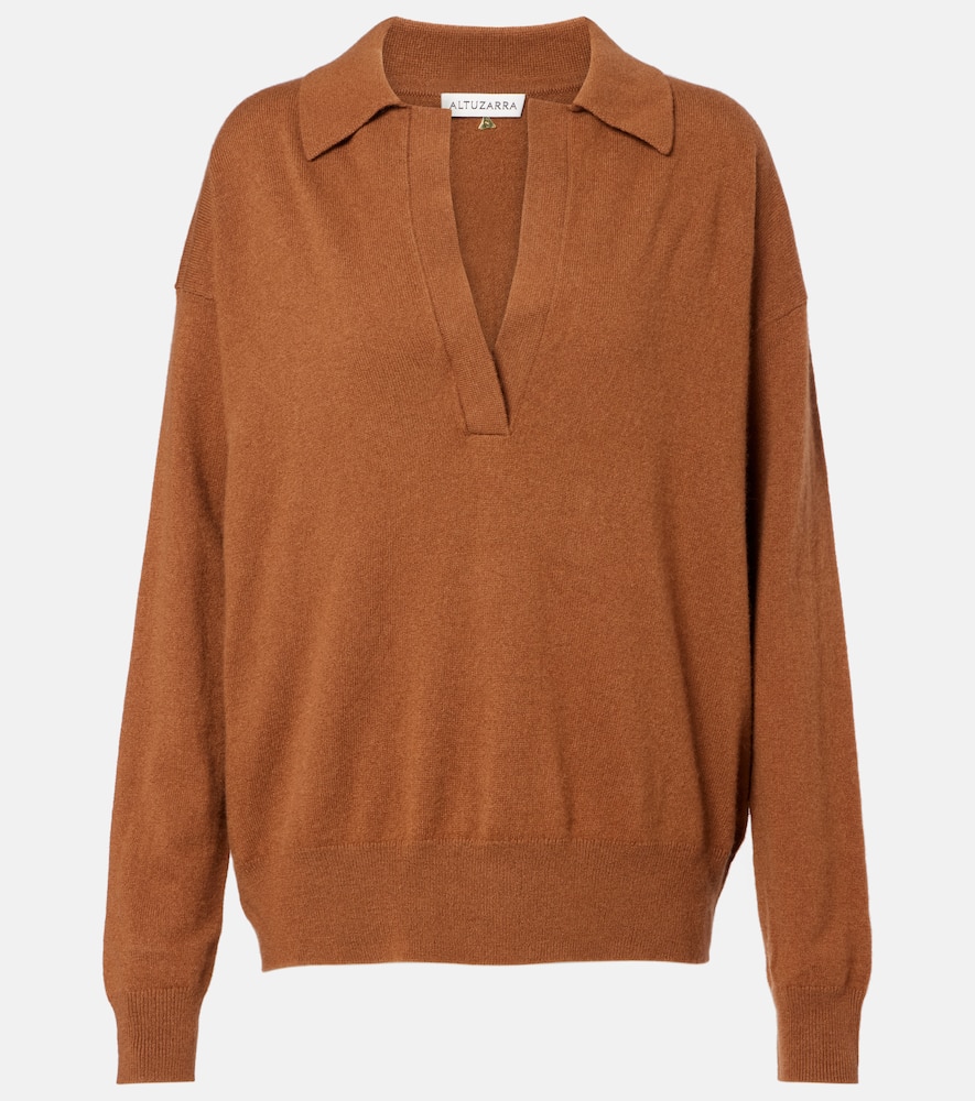 Zaq cashmere polo sweater