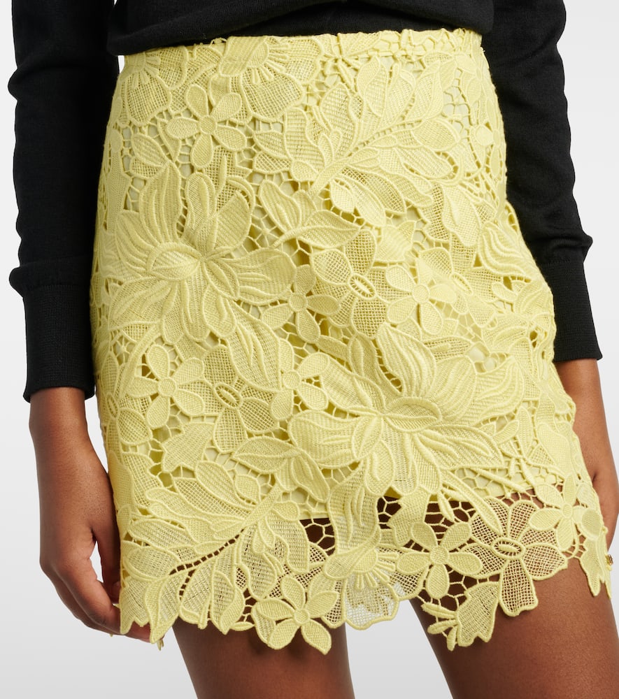 Bora floral lace miniskirt