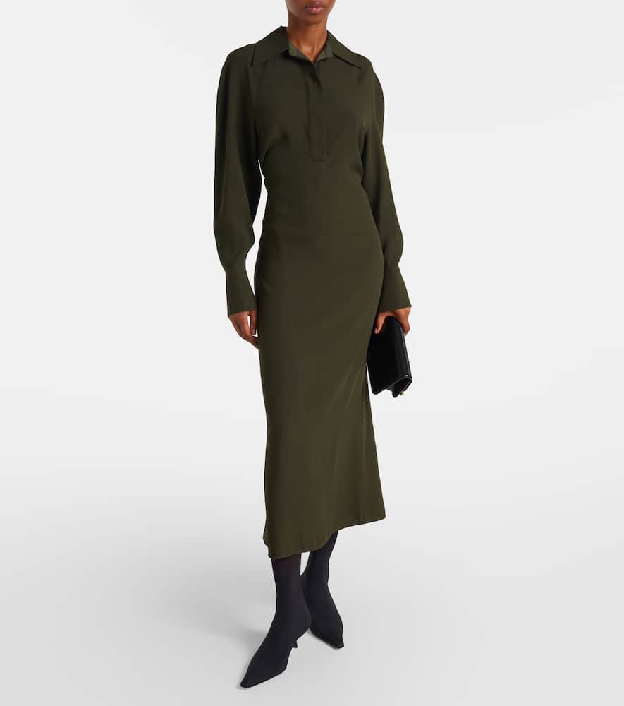 Asymmetric midi dress