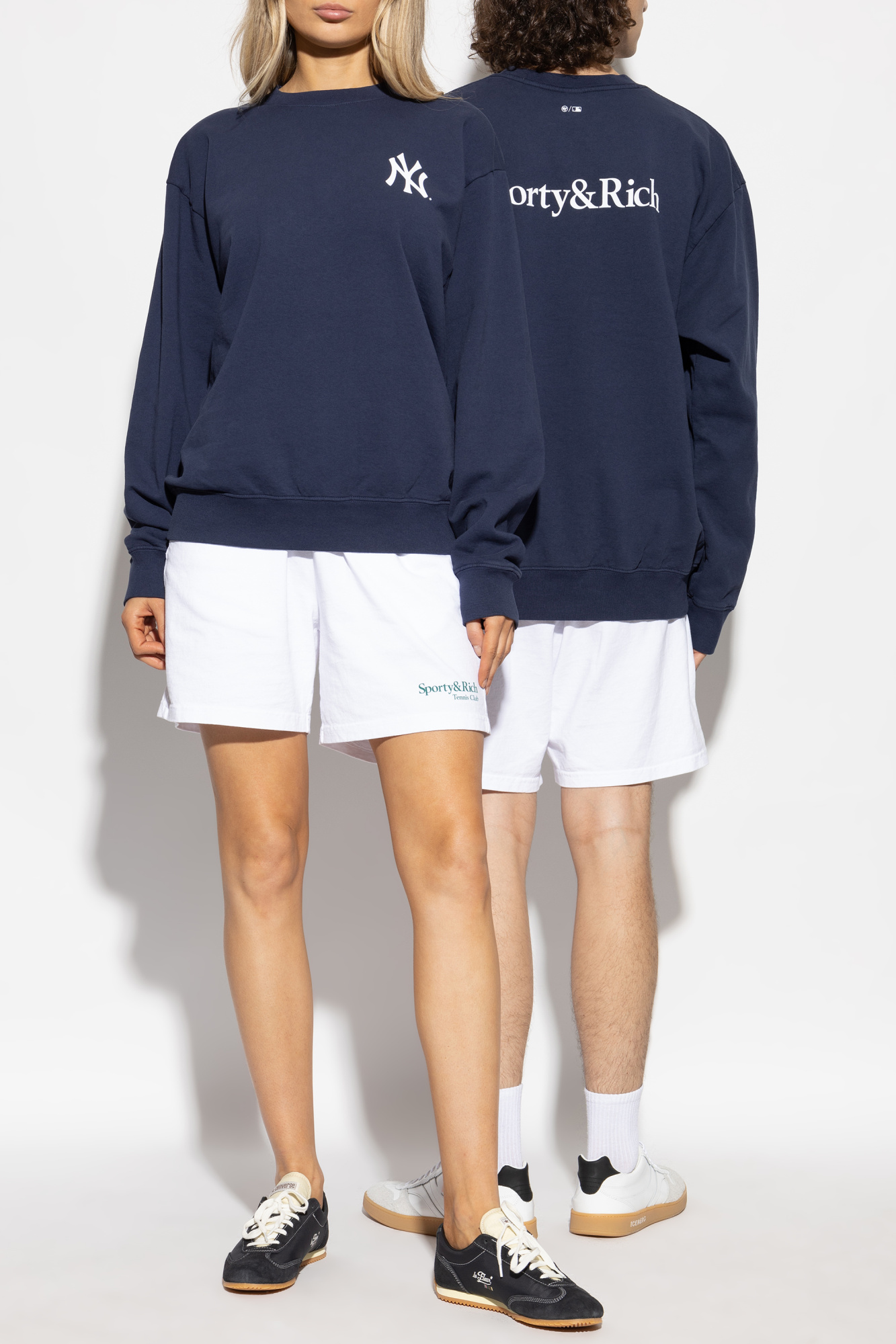Sweatshirt From The "Yankees Serif Crewneck" Collection, Unisex, Navy Blue