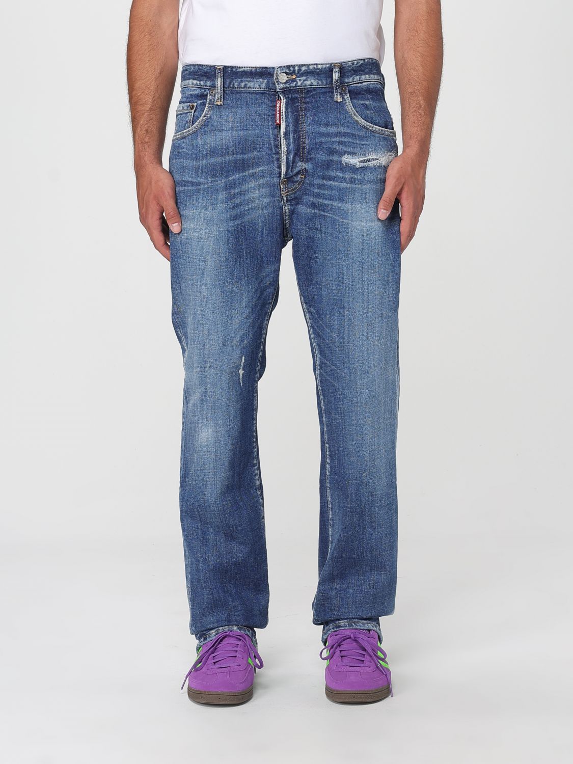 DSQUARED2 cotton jeans - 470 BLUE DENIM