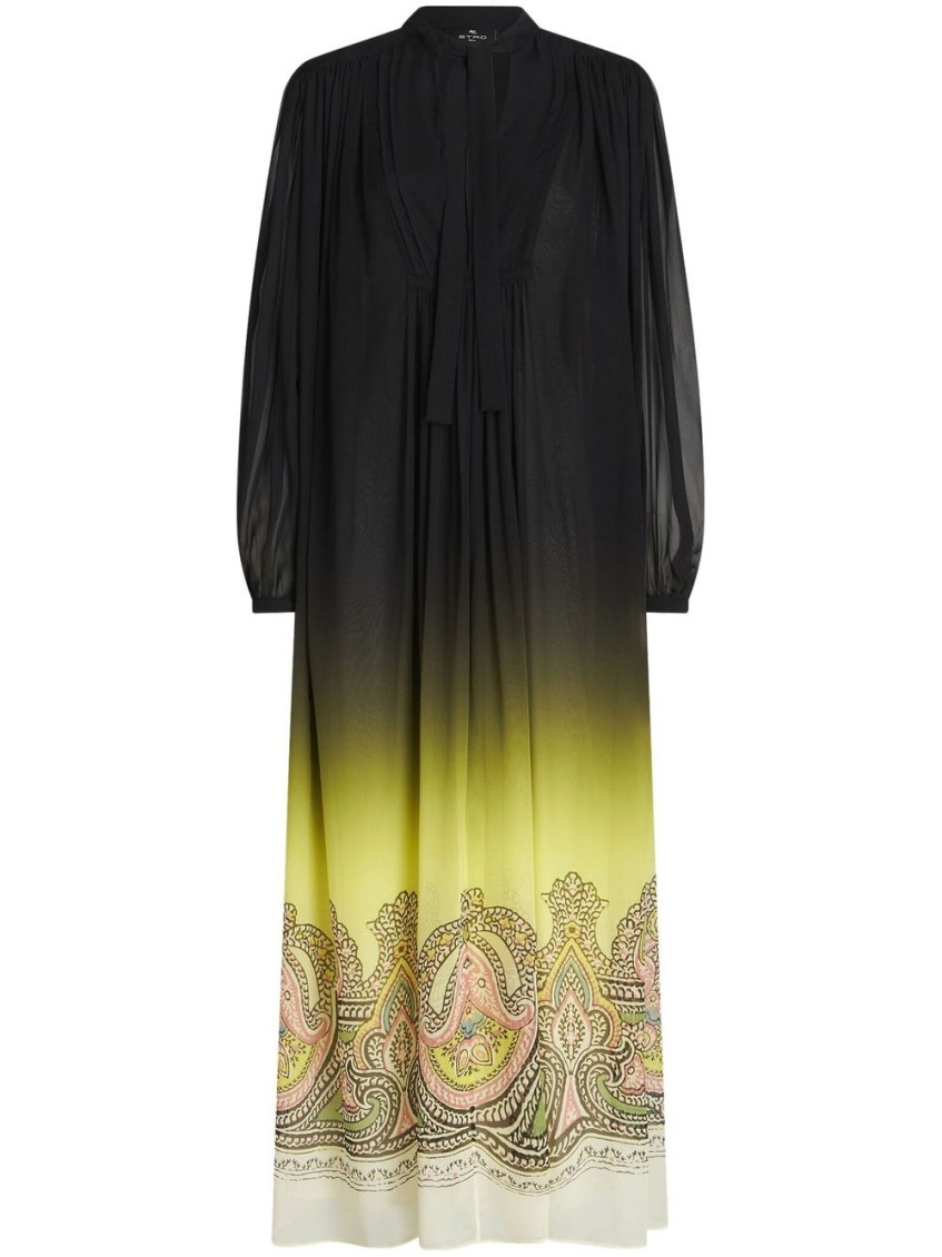 - Printed Silk Dress