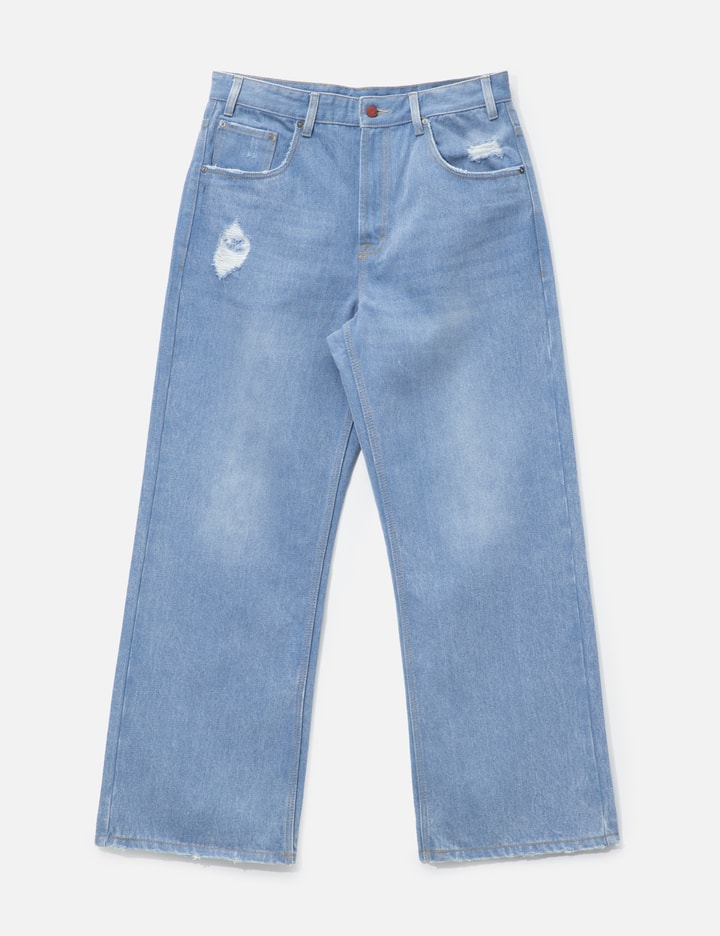 Light Blue Straight Leg Denim