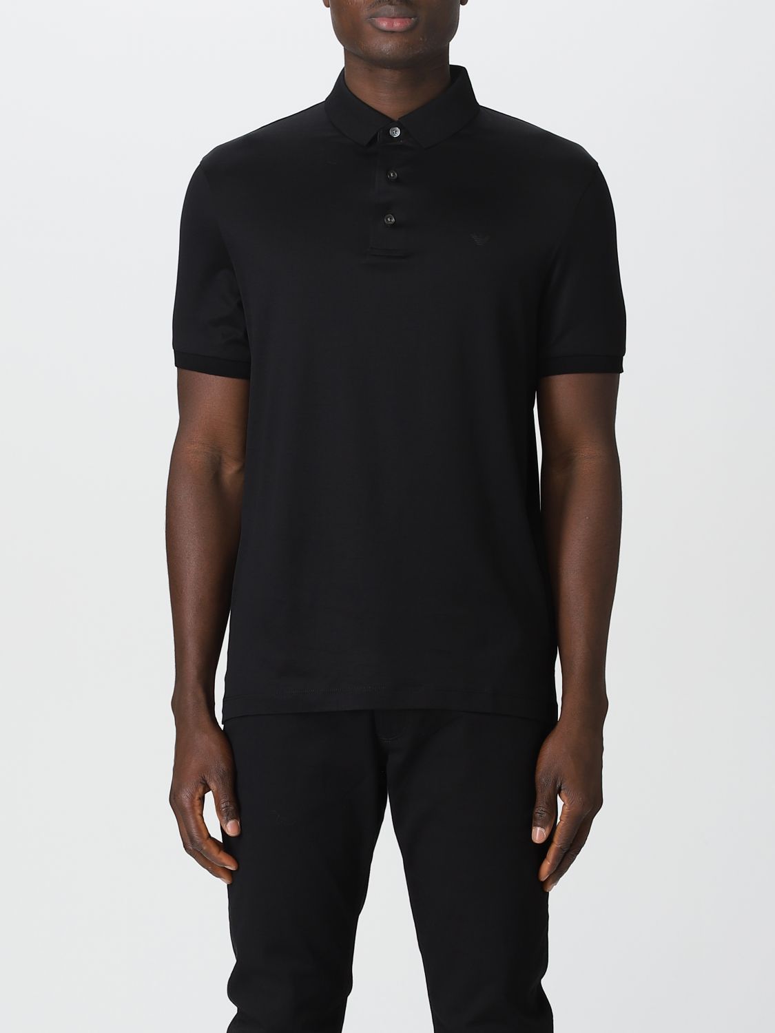 Polo Shirt Men color Black
