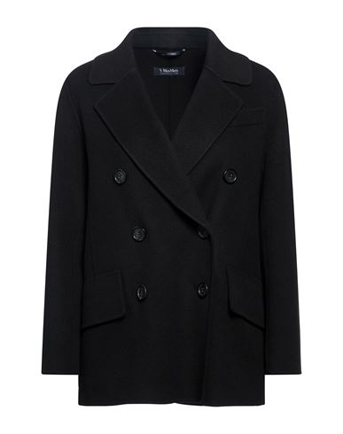 Woman Coat Black Size 2 Virgin Wool