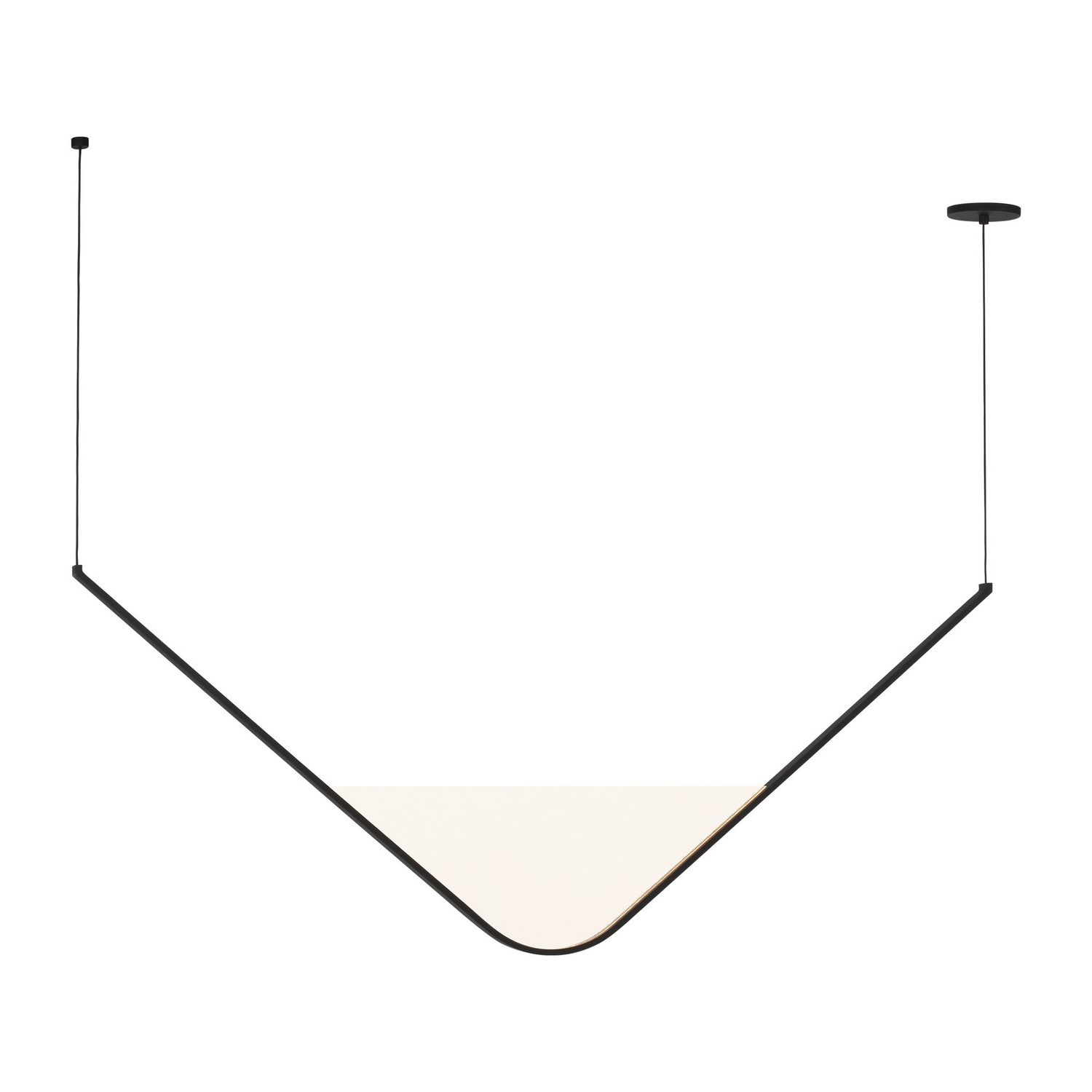 Nightshade Black LED Chandelier from the Mizu Collection