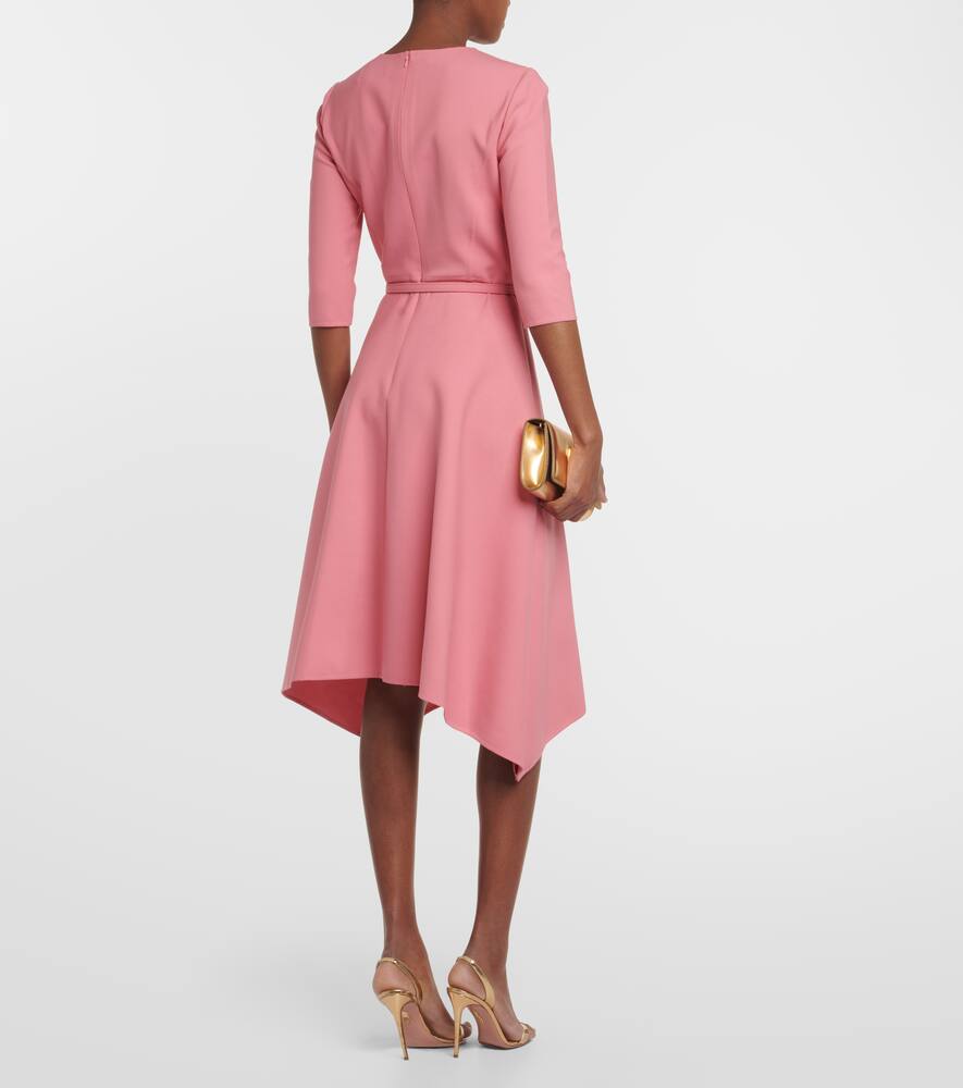 Wool-blend midi dress