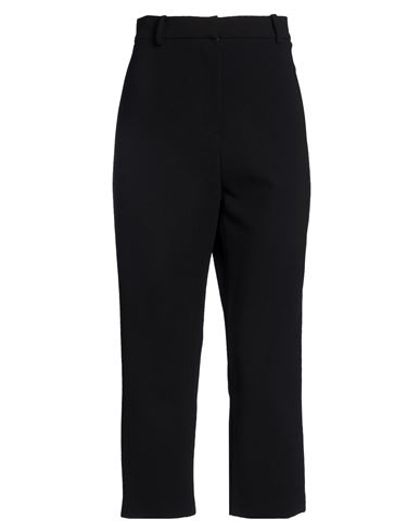 Woman Pants Black Size 2 Wool, Elastane