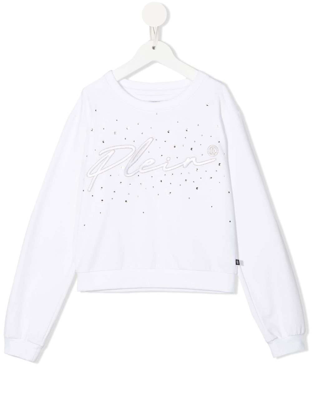 Embroidered-logo long-sleeved T-shirt - White