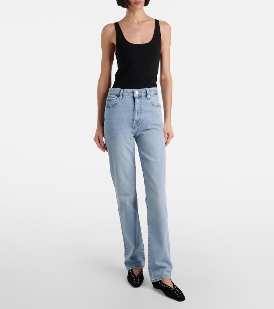Ruler high-rise straight jeans