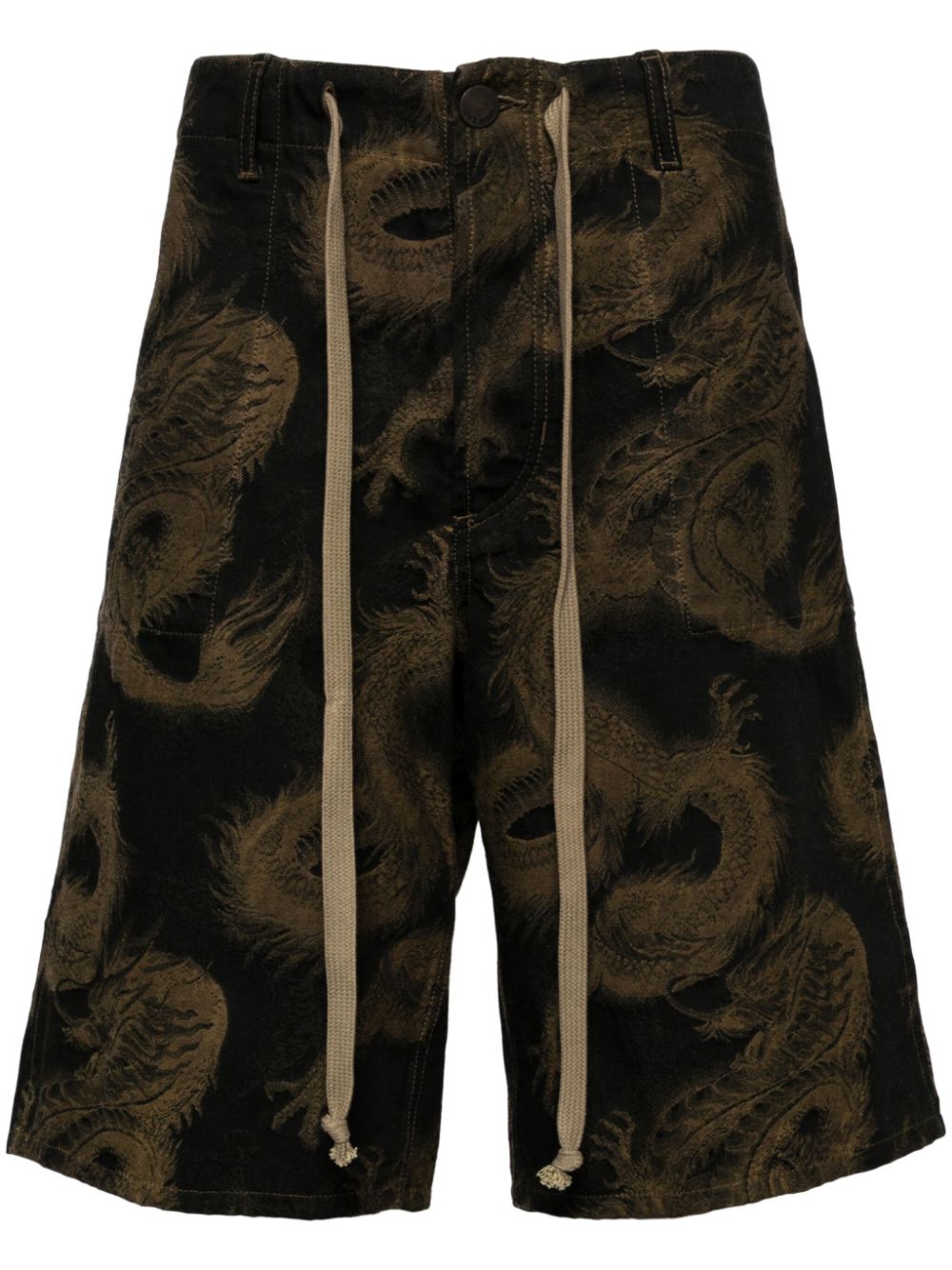 Cotton bermuda shorts - Brown
