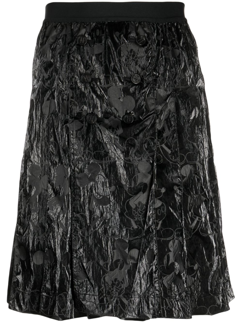 X Disney Mickey Mouse-print skirt - Black