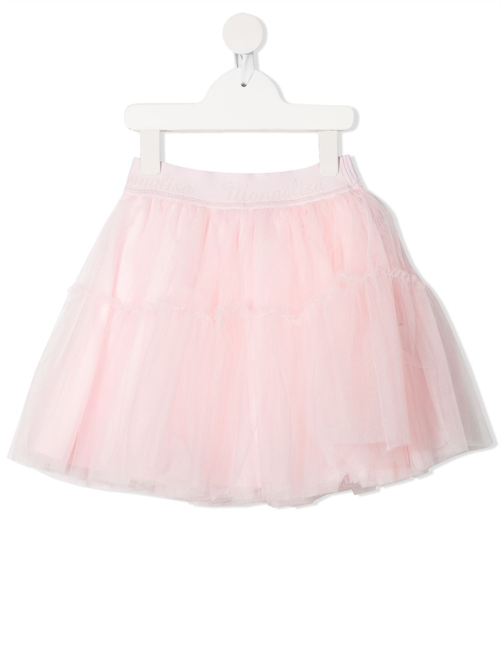 Logo-waistband tutu skirt - Pink
