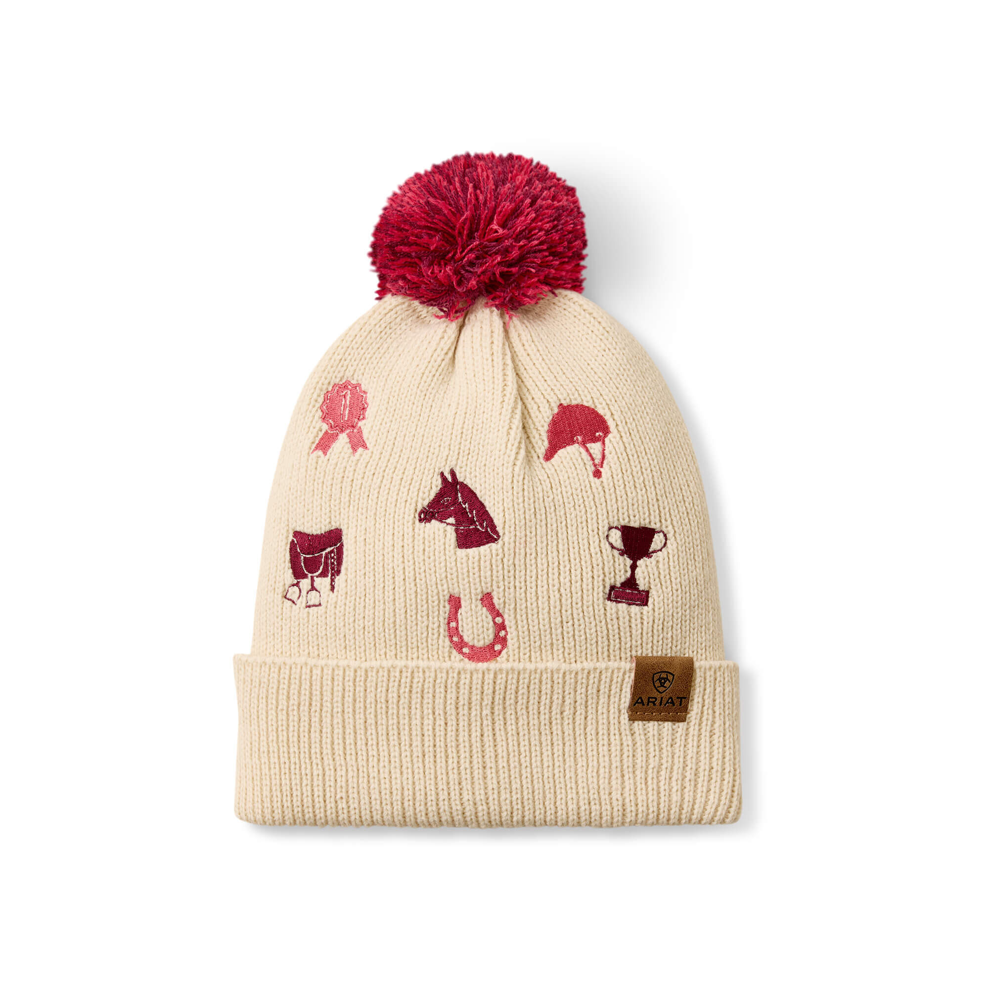 Kid's Arlo Beanie Hat in Natural Patchwork, Size OS, by