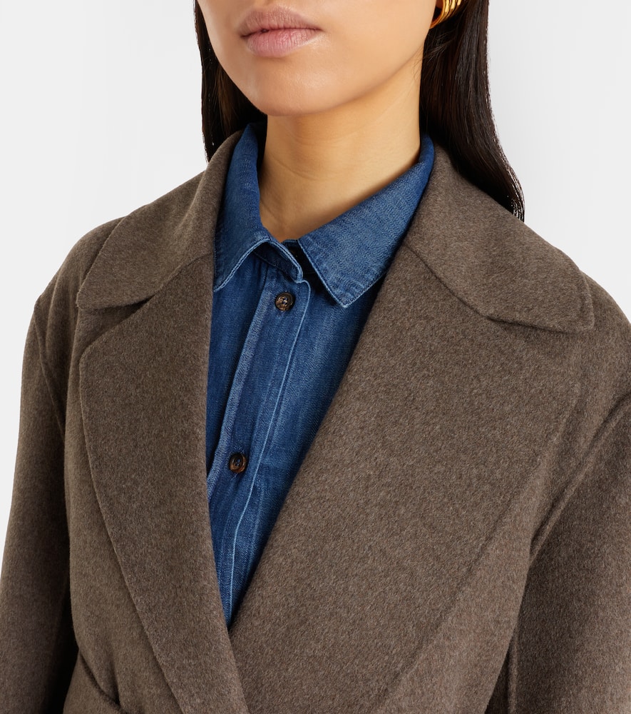 Luna virgin wool wrap coat