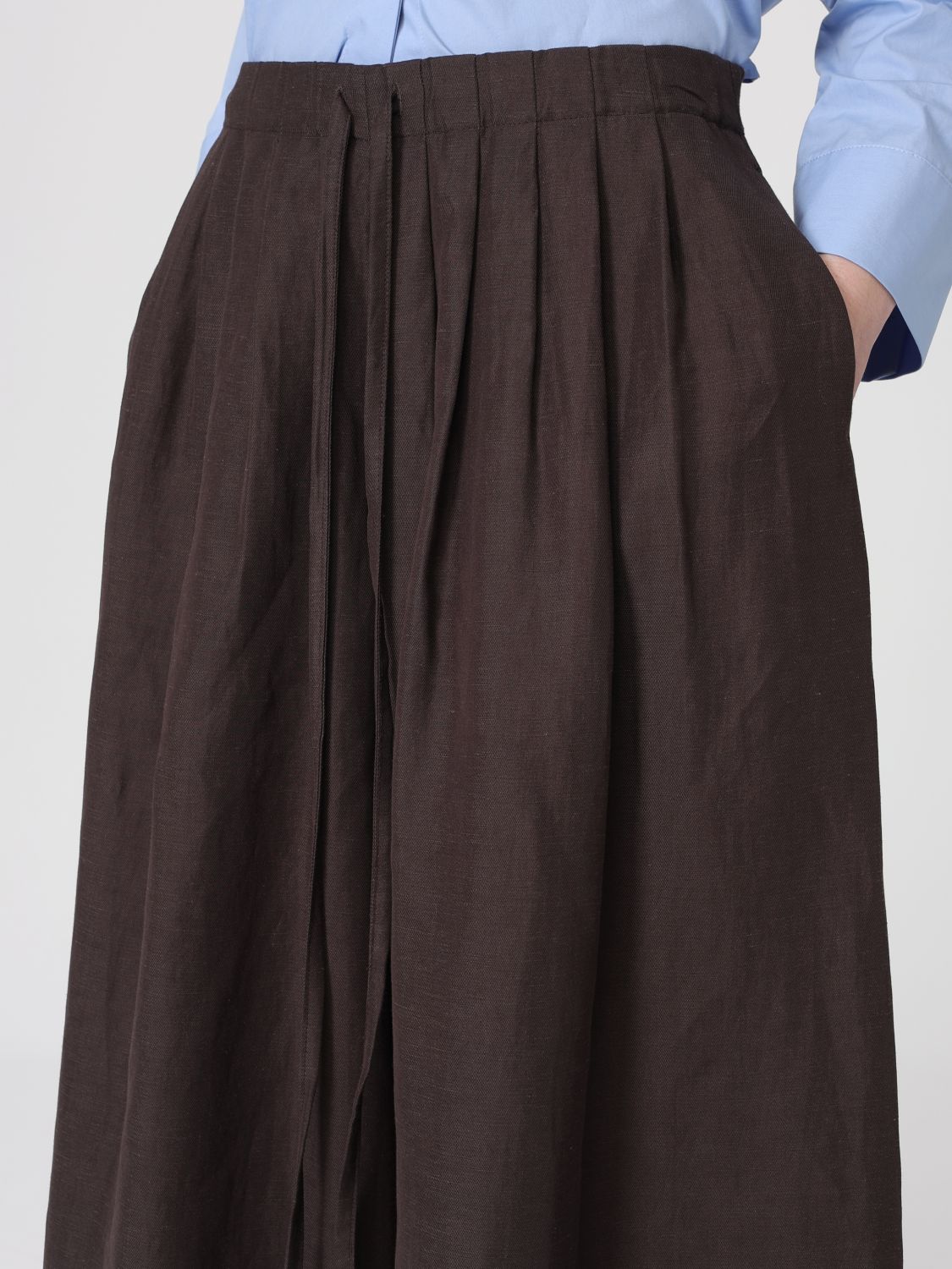 Pants Woman color Brown