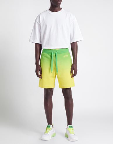 Man Shorts & Bermuda Shorts Lime green Size XS Cotton, Elastane
