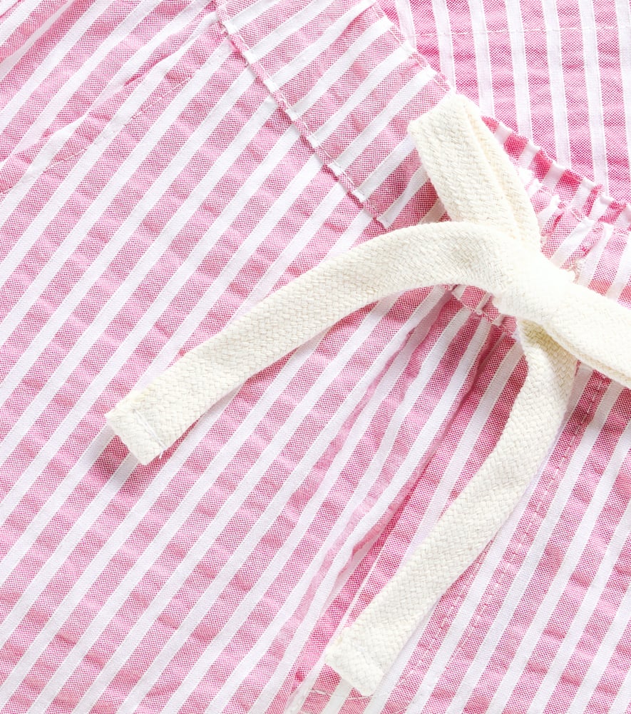 La Coqueta Cortino striped cotton-blend shorts