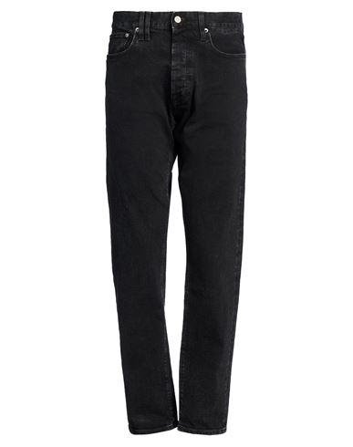 Man Jeans Black Size 30 Cotton, Elastane