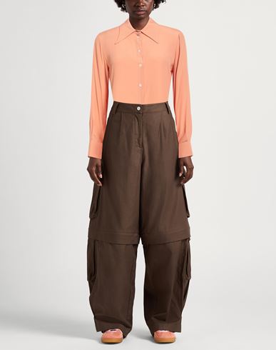 Woman Shirt Salmon pink Size 6 Acetate, Silk
