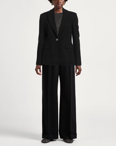 Woman Blazer Black Size 10 Viscose, Nylon, Elastane