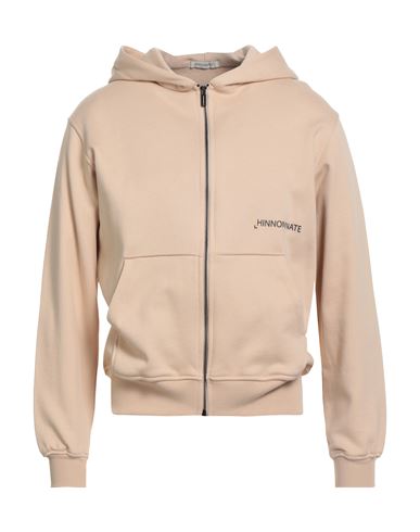 Hinnominate Man Sweatshirt Sand Size XS Cotton, Elastane