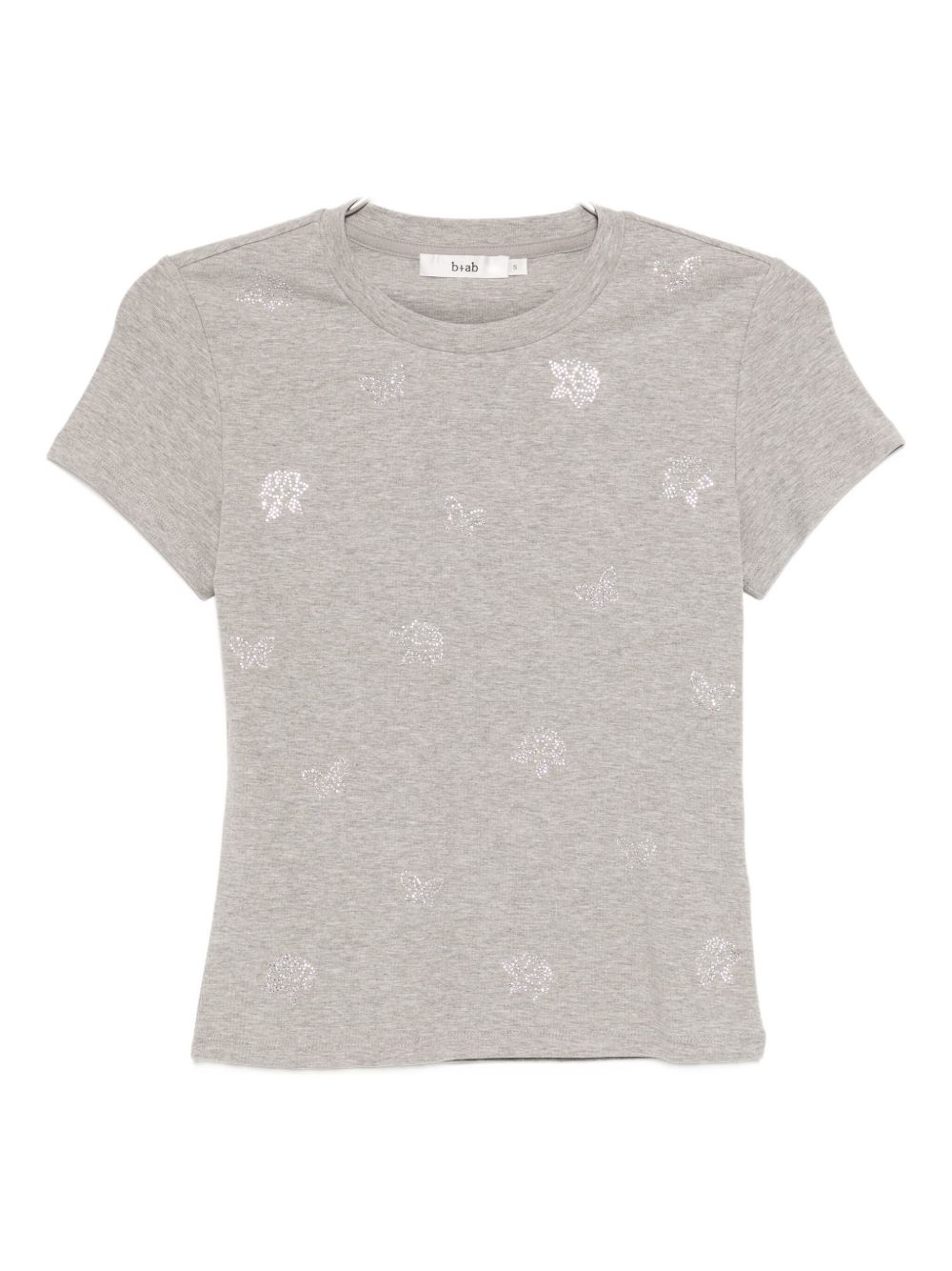 Crystal-embellished T-shirt - Grey