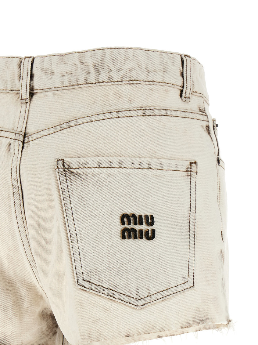 White Denim Shorts