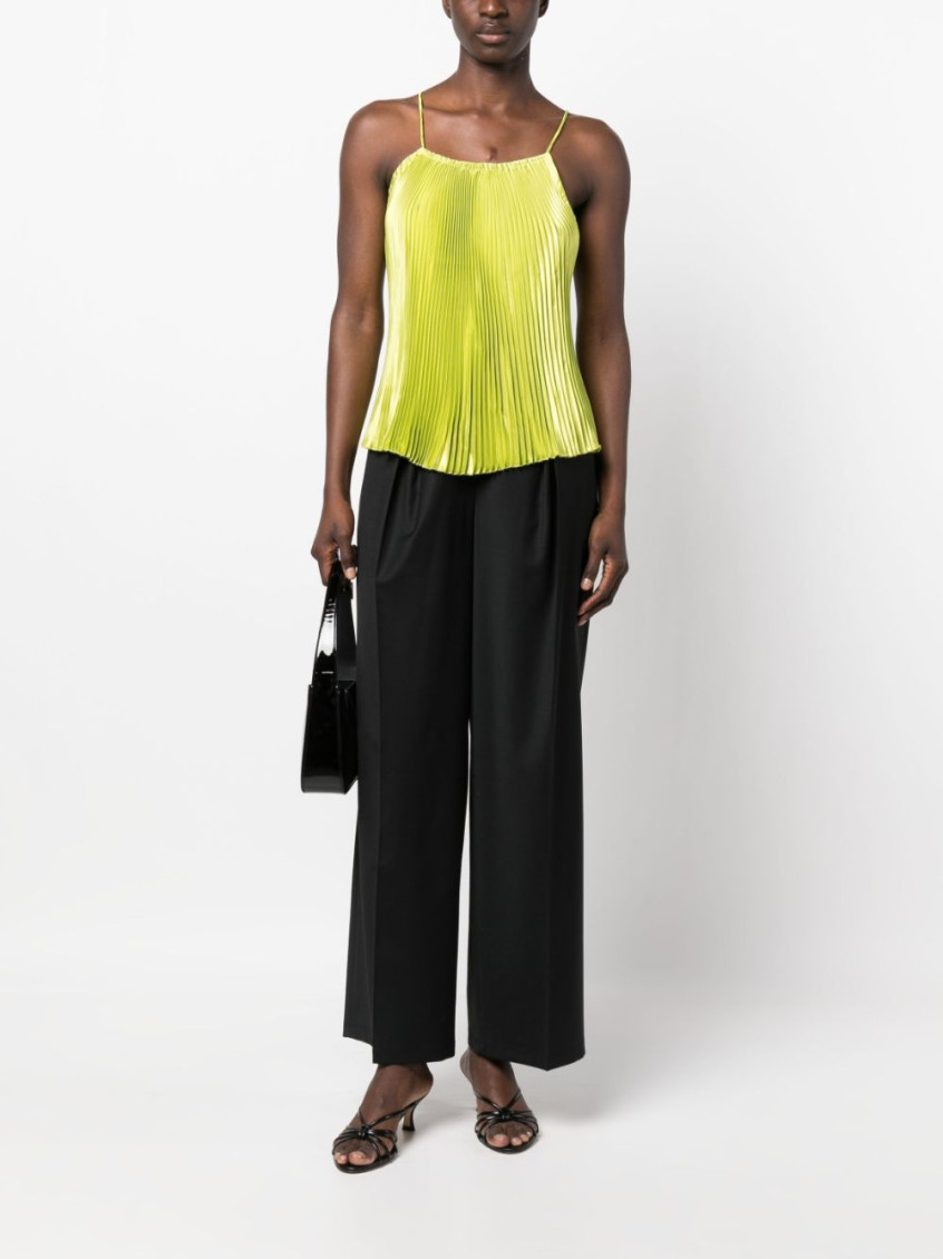 Green Green Deep Neckline Top
